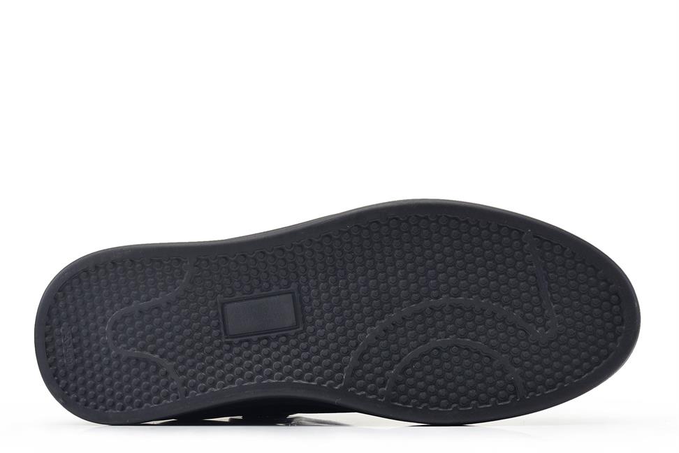 Siyah Bağcıksız Erkek Sneaker Ayakkabı