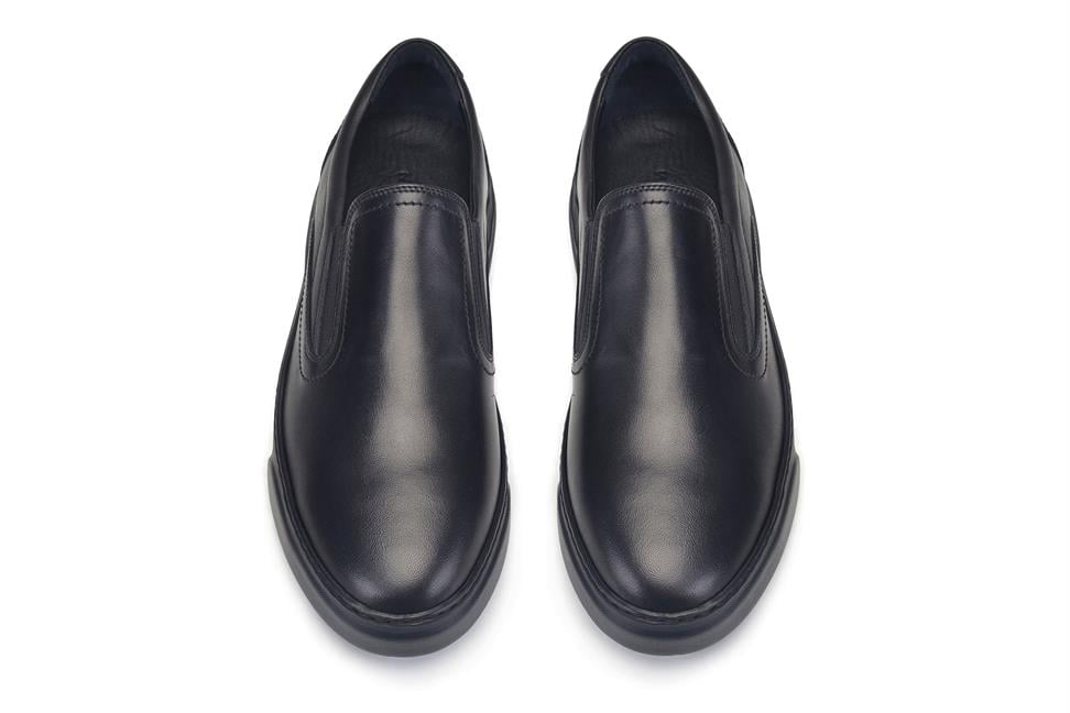 Siyah Bağcıksız Erkek Sneaker Ayakkabı