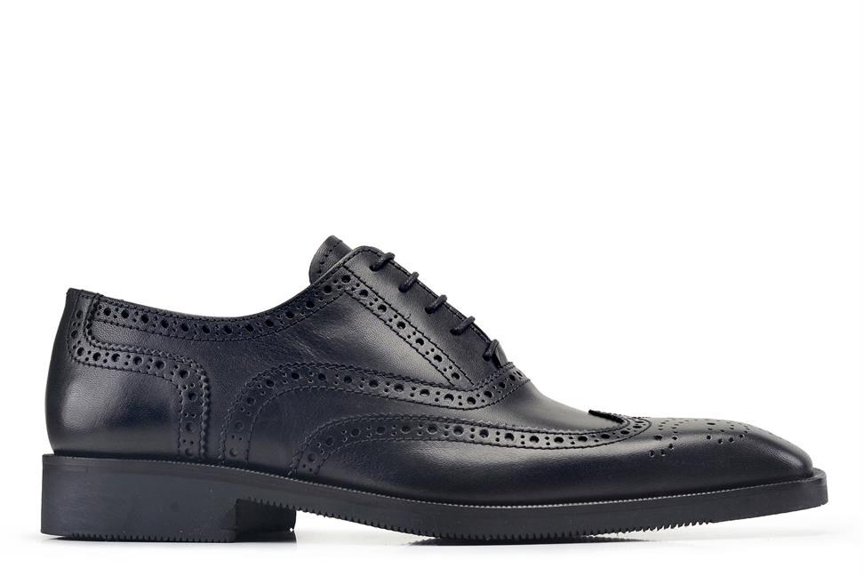 Siyah Klasik Bağcıklı Termo Erkek Ayakkabı -56212-