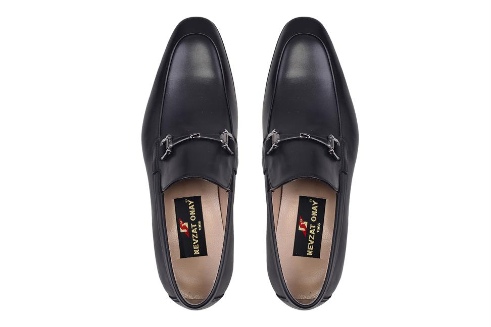 Siyah Loafer Termo Erkek Klasik Ayakkabı