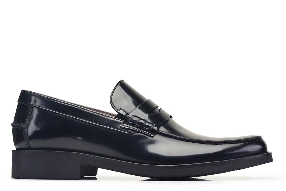 Siyah Açma Deri Termo Tabanlı Hakiki Deri Kışlık Ayakkabı -76483-