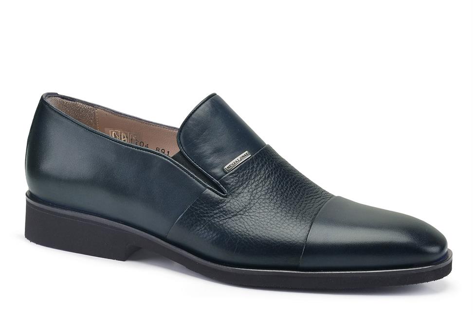 Lacivert Bağcıksız Erkek Günlük Ayakkabı