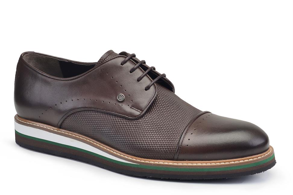 Kahverengi Bağcıklı Erkek Günlük Ayakkabı