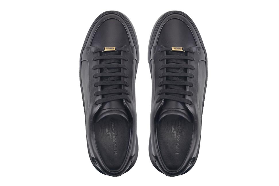 Siyah Bağcıklı Erkek Sneaker Ayakkabı