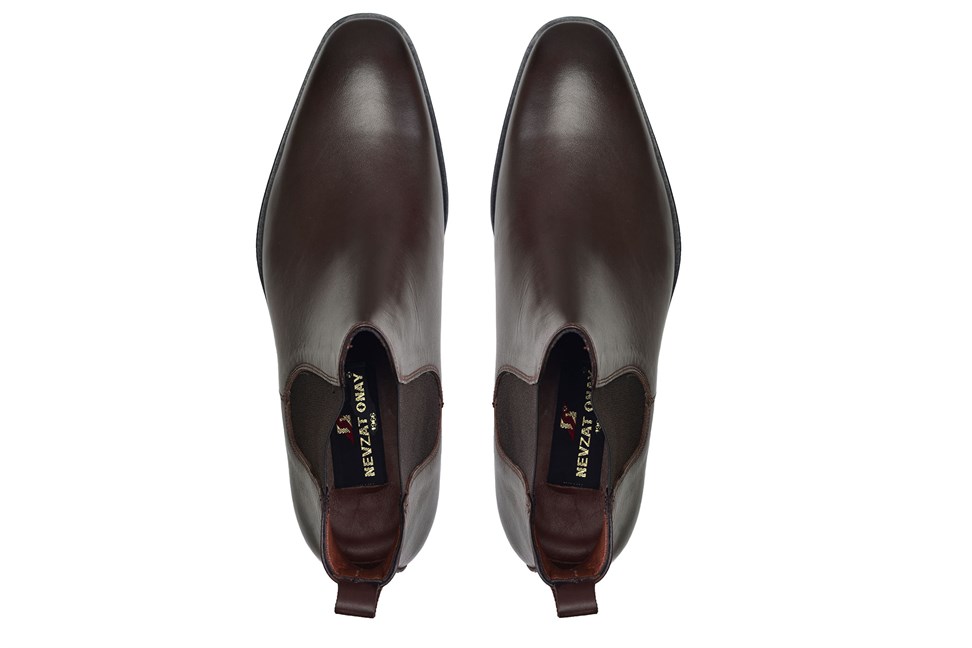 Deri Kahverengi Klasik Chelsea Erkek Bot-10693-