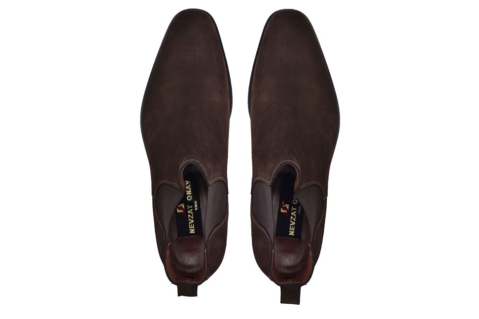 Deri Kahverengi Klasik Chelsea Erkek Bot