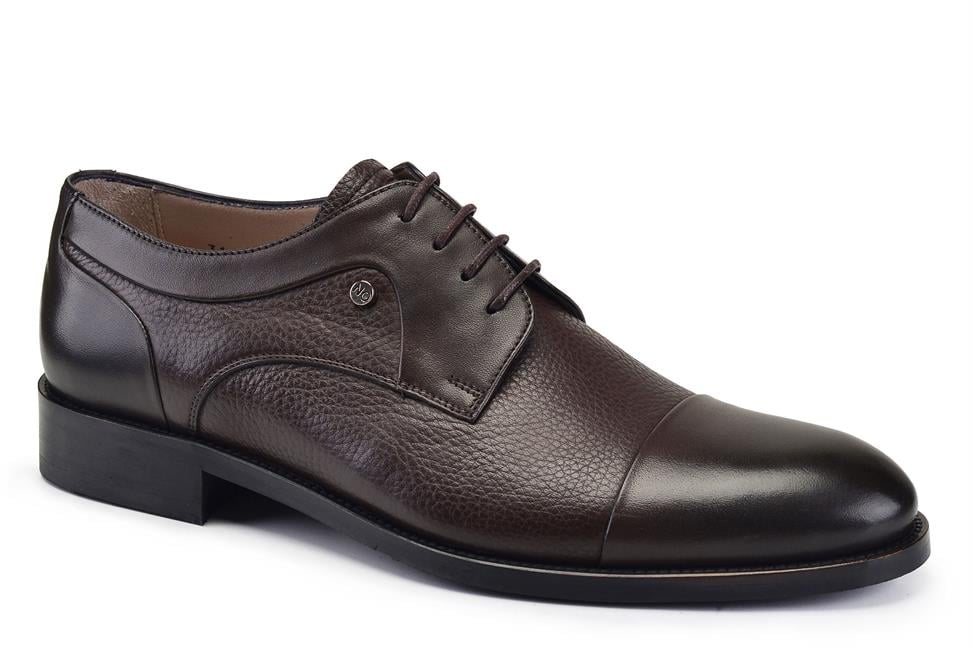 Kahverengi Bağcıklı Neolit Erkek Ayakkabı -17404-