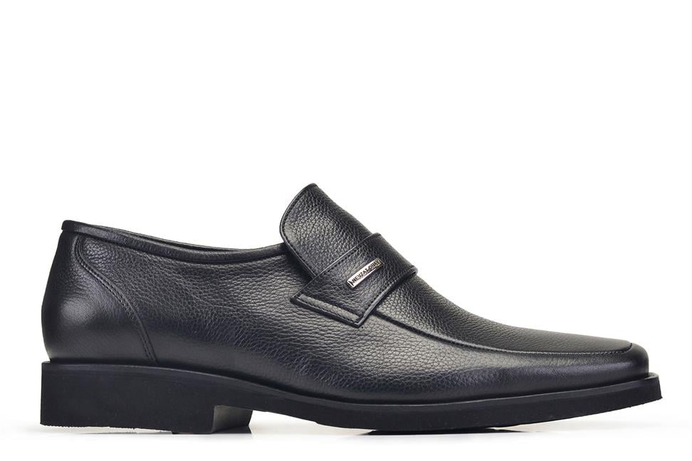 Siyah Bağcıksız Erkek Günlük Ayakkabı