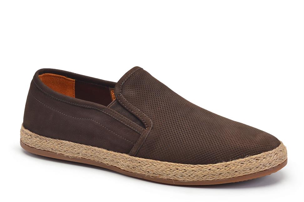 Kahverengi Bağcıksız Erkek Yazlık Ayakkabı