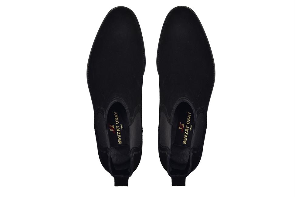 Siyah Süet Chelsea Termo Bot