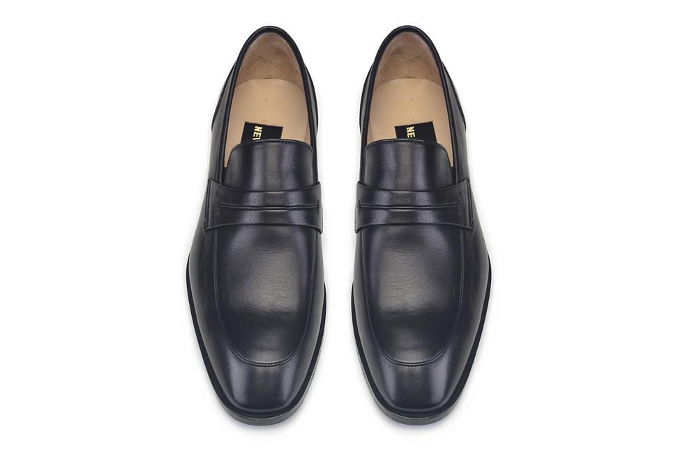 Siyah Bağcıksız Neolit Erkek Ayakkabı -79421-