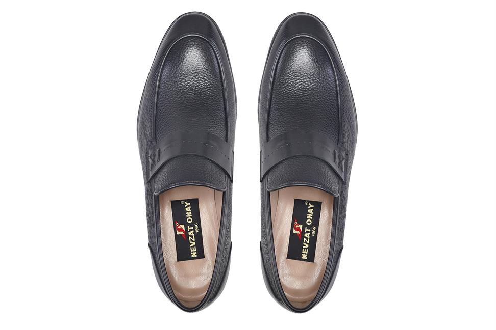 Siyah Bağcıksız Termo Erkek Ayakkabı -64461-