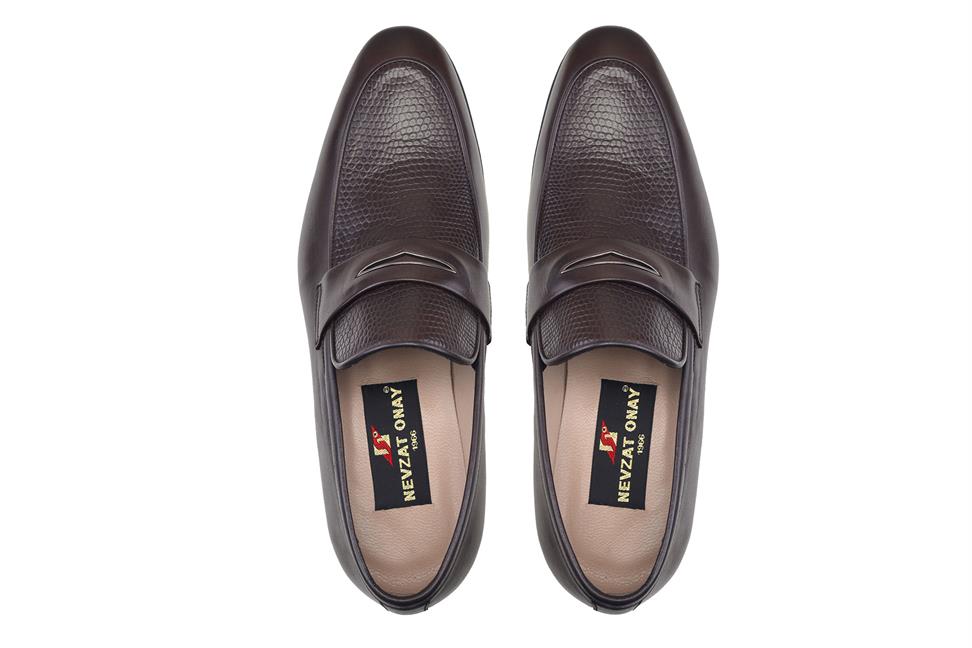 Kahverengi Bağcıksız Neolit Erkek Ayakkabı -21572-