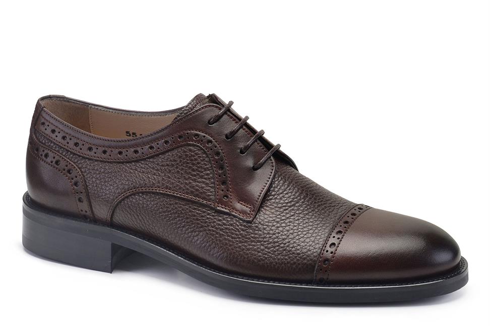 Kahverengi Klasik Bağcıklı Erkek Ayakkabı -17482-