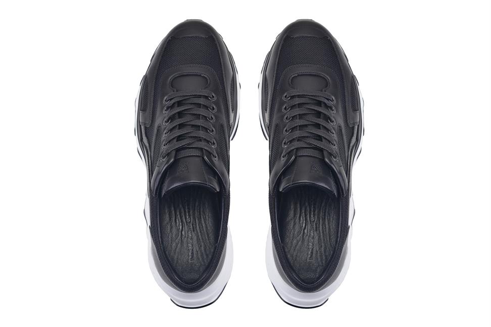 Siyah Bağcıklı Erkek Sneaker Ayakkabı