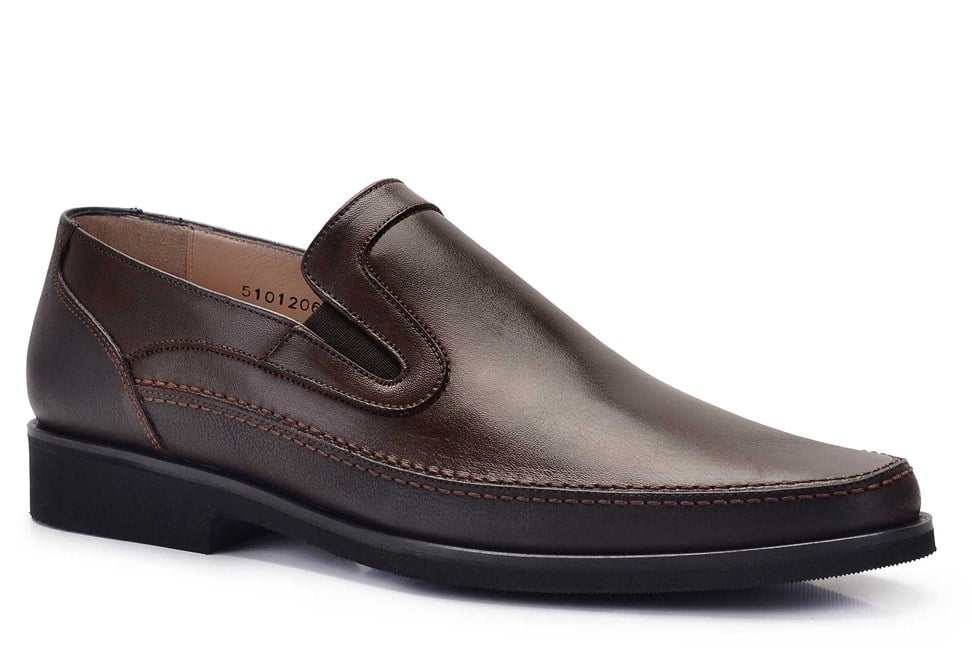 Kahverengi Hakiki Deri Loafer Erkek Günlük Ayakkabı