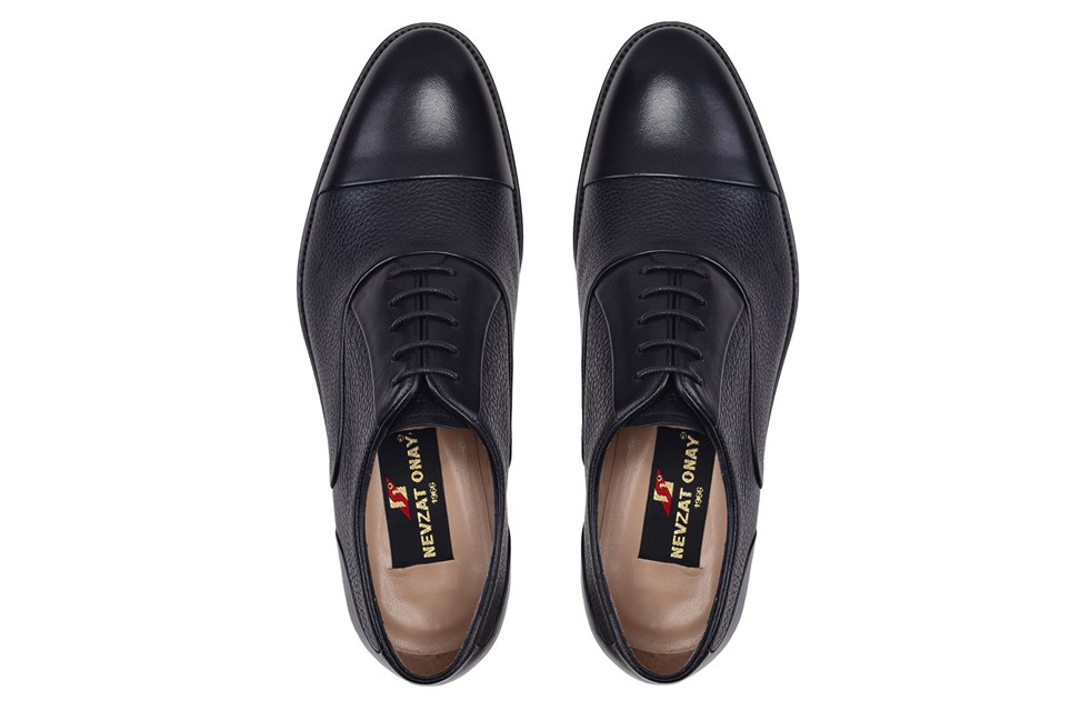 Siyah Klasik Erkek Oxford Ayakkabı