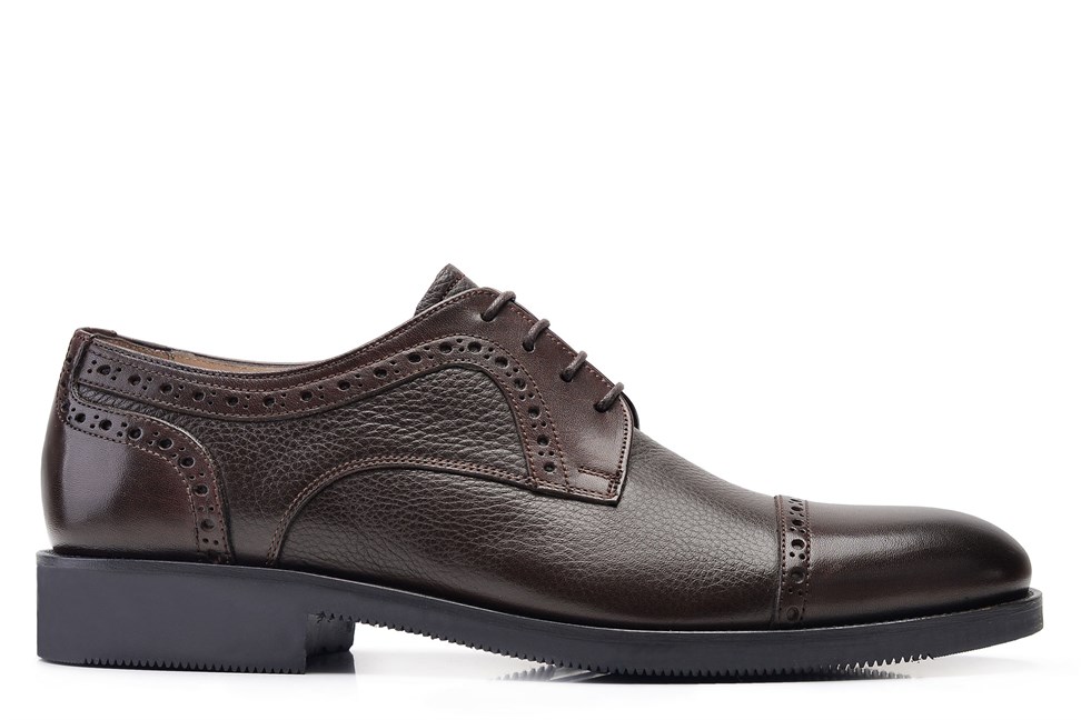 Kahverengi Klasik Bağcıklı Erkek Ayakkabı -11909-