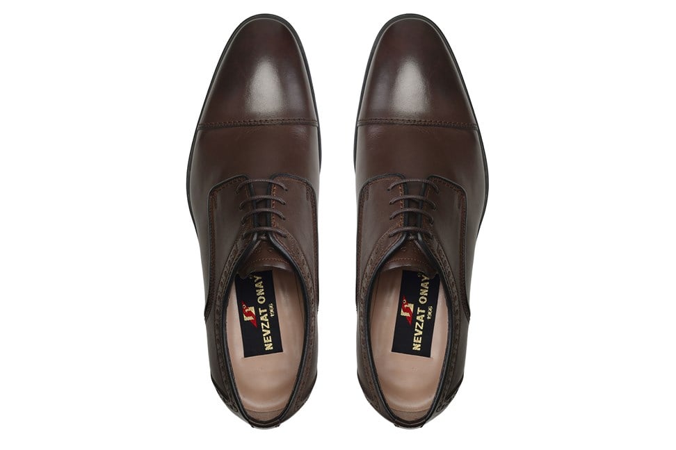 Kahverengi Klasik Bağcıklı Erkek Ayakkabı -11988-