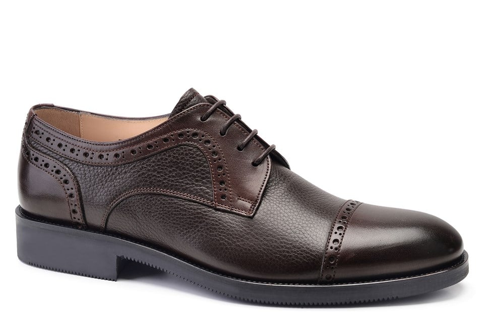 Kahverengi Klasik Bağcıklı Erkek Ayakkabı -11909-