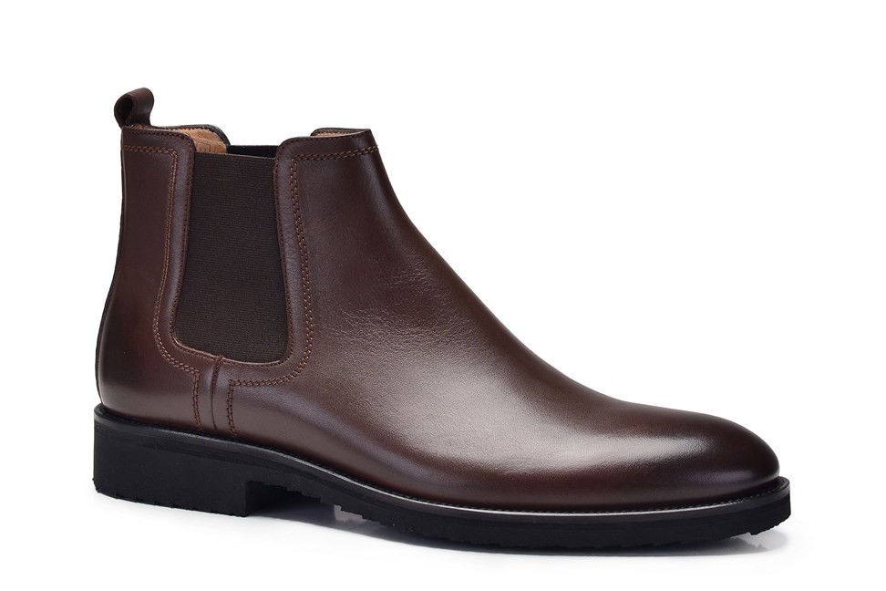 Kahverengi Klasik Chelsea Erkek Bot
