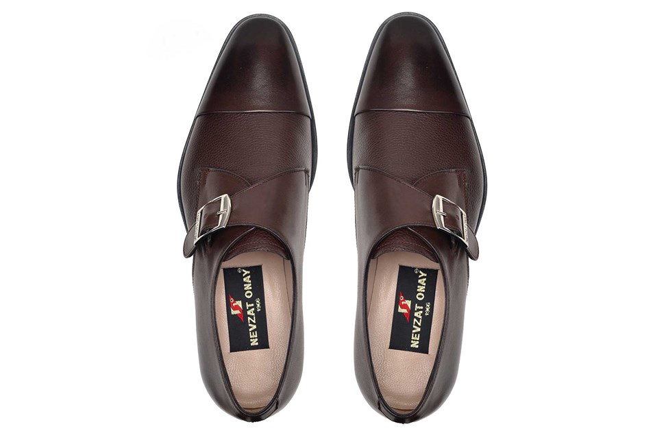 Kahverengi Tokalı Erkek Klasik Ayakkabı