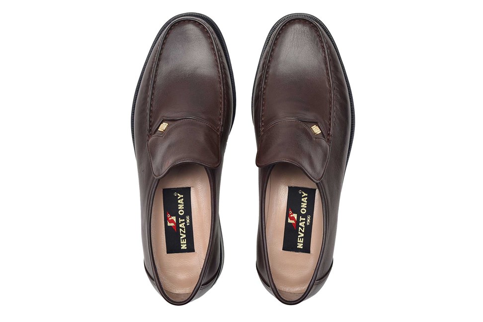 Koyu Kahverengi Klasik Kösele Erkek Rok Ayakkabı