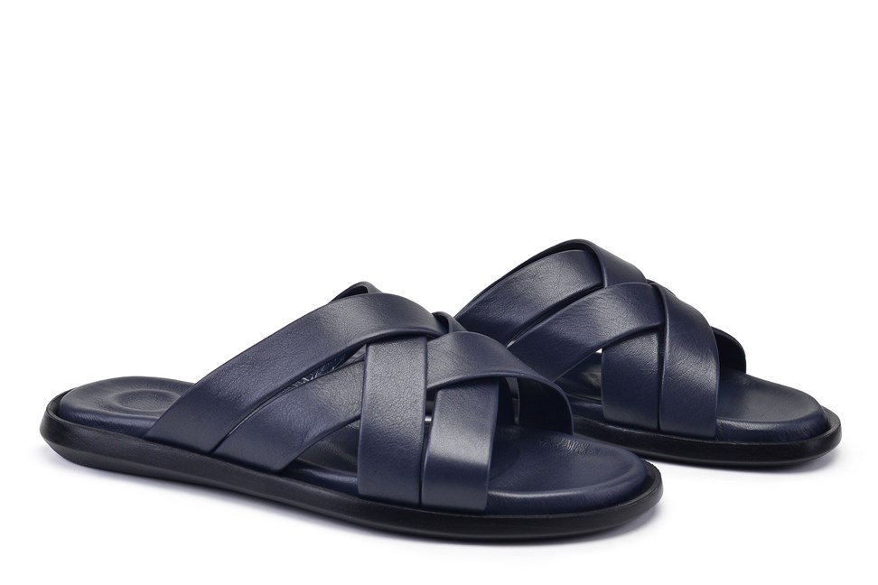 Lacivert Erkek Terlik