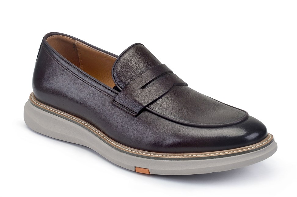 Kahverengi Günlük Penny Loafer Erkek Ayakkabı