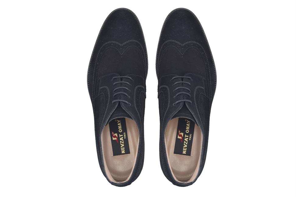 Hakiki Deri Siyah Günlük Bağcıklı Erkek Bot-10734-