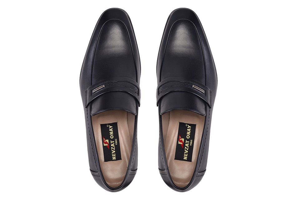 Siyah Bağcıksız Erkek Günlük Ayakkabı