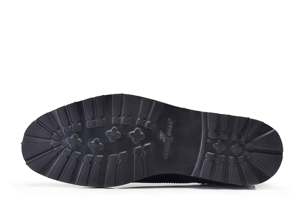 Siyah Günlük Fermuarlı Erkek Bot