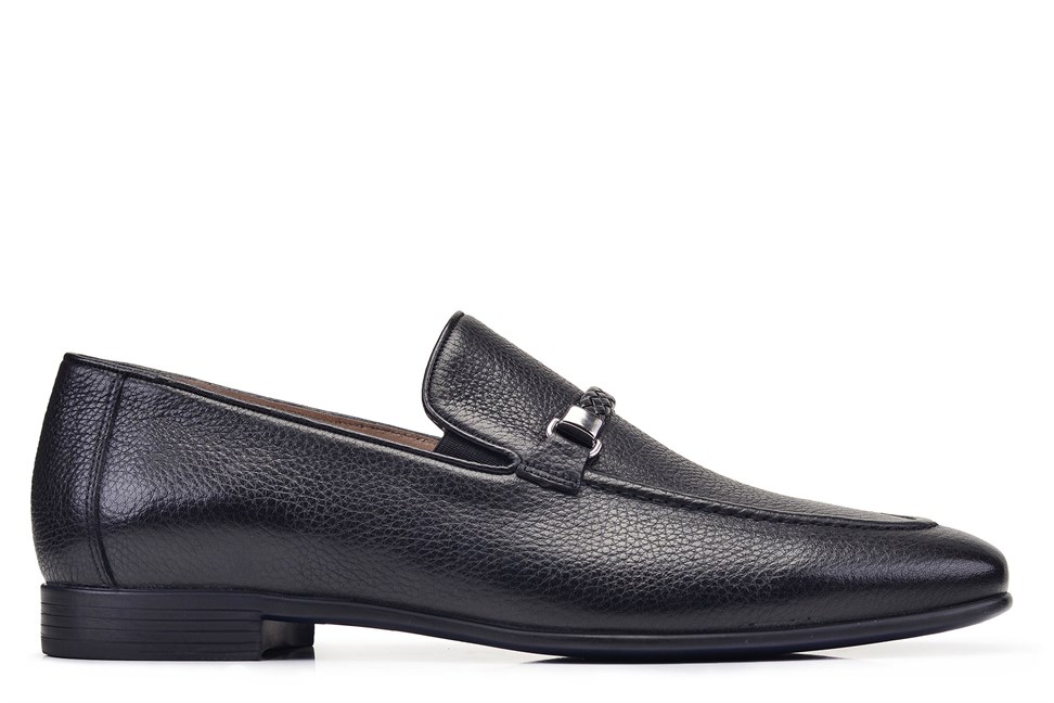Siyah Günlük Loafer Erkek Ayakkabı -12658-