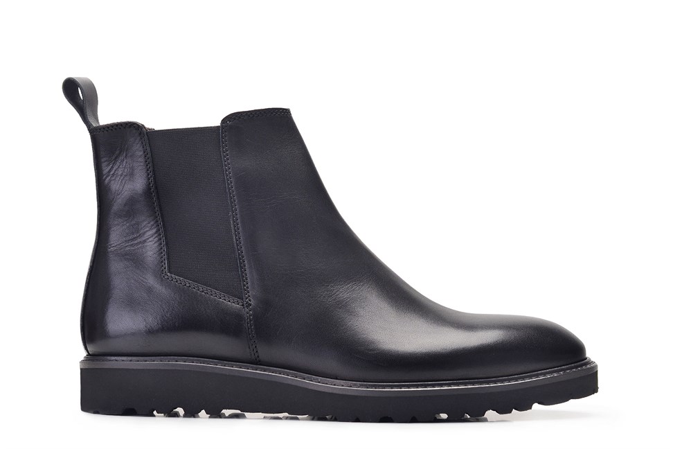 Siyah Klasik Chelsea Erkek Bot