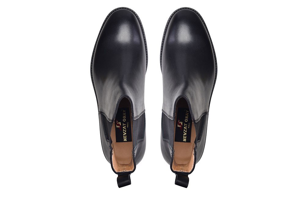 Siyah Klasik Chelsea Erkek Bot