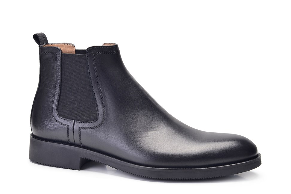 Siyah Klasik Chelsea Erkek Bot