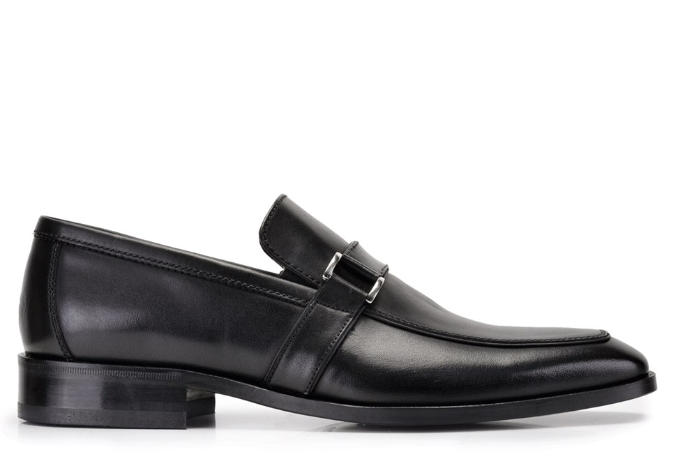 Siyah Klasik Loafer Erkek Ayakkabı -9048-