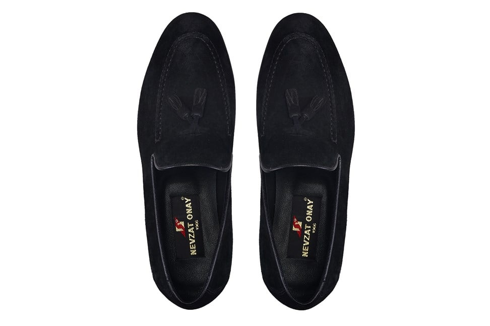 Siyah Klasik Kösele Erkek Loafer Ayakkabı