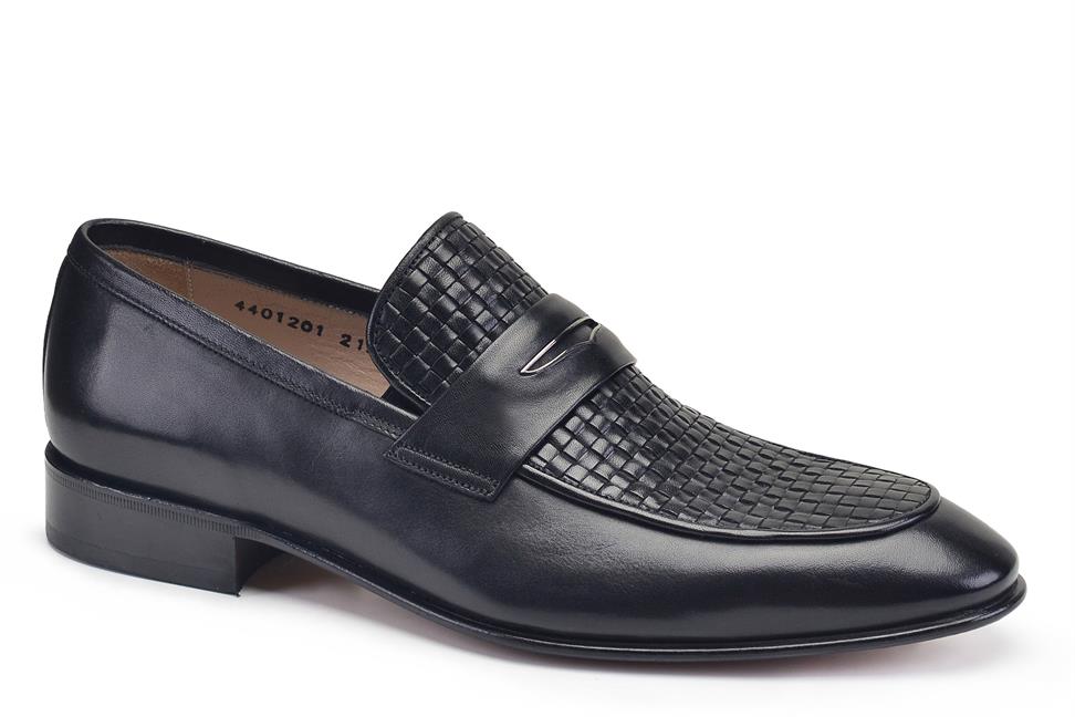 Siyah Baskılı Erkek Örgü Ayakkabı