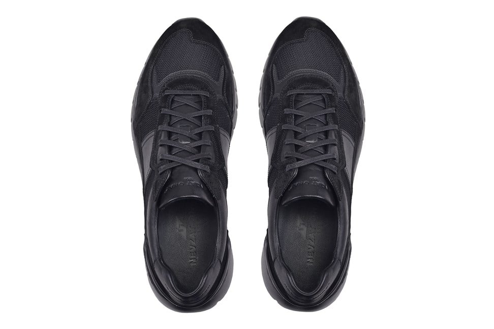 Siyah Deri Erkek Süet Ayakkabı