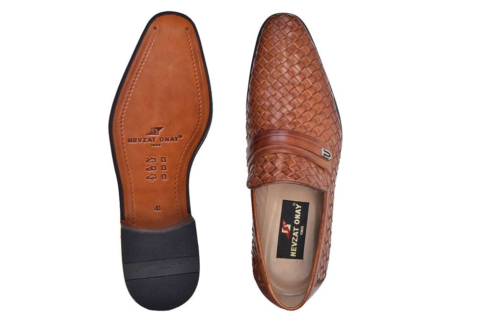 Taba Klasik Kösele Erkek Loafer Ayakkabı