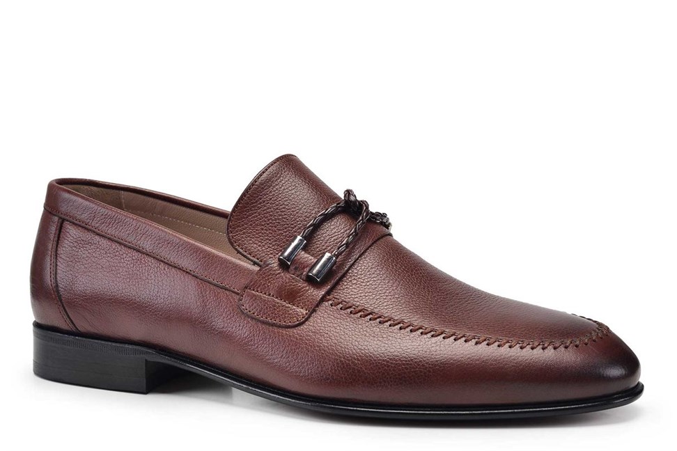 Taba Klasik Kösele Erkek Loafer Ayakkabı