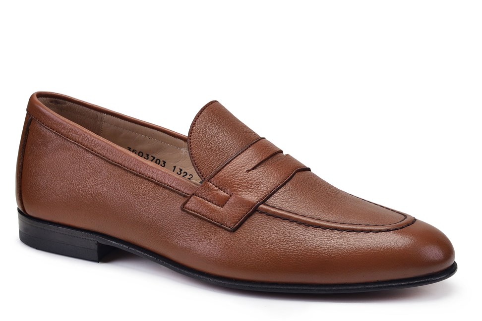 Taba Deri Erkek Klasik Ayakkabı