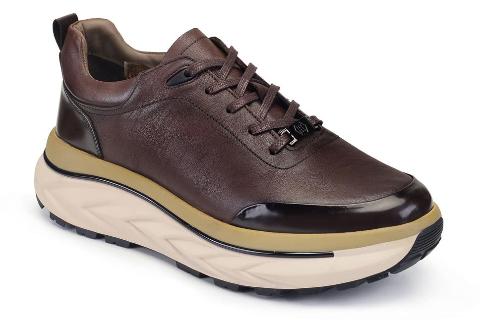 Kahverengi Bağcıklı Spor Erkek Ayakkabı