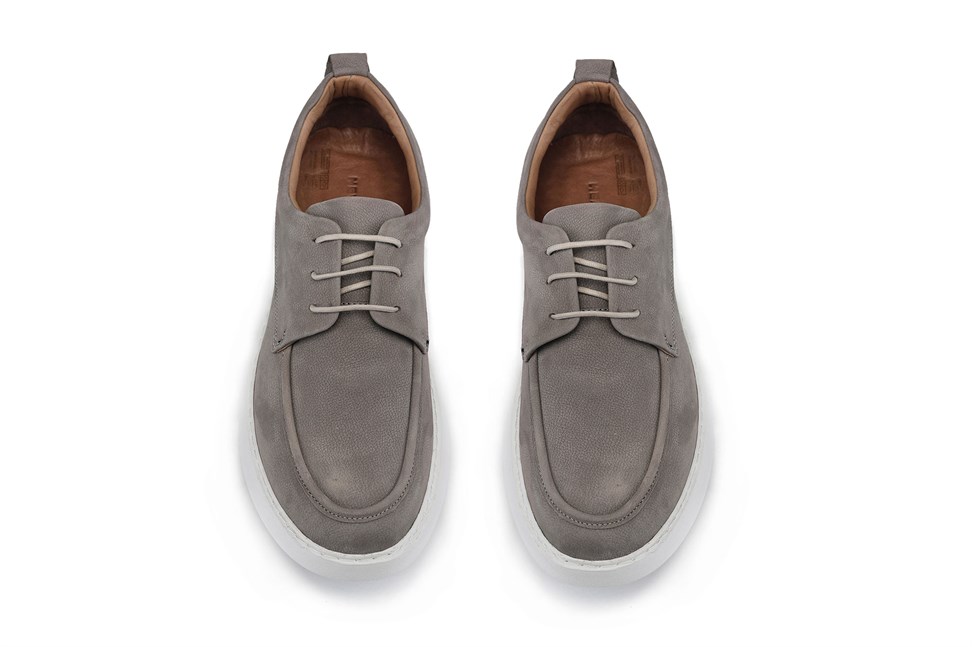 Vizon Süet Bağcıklı Sneaker