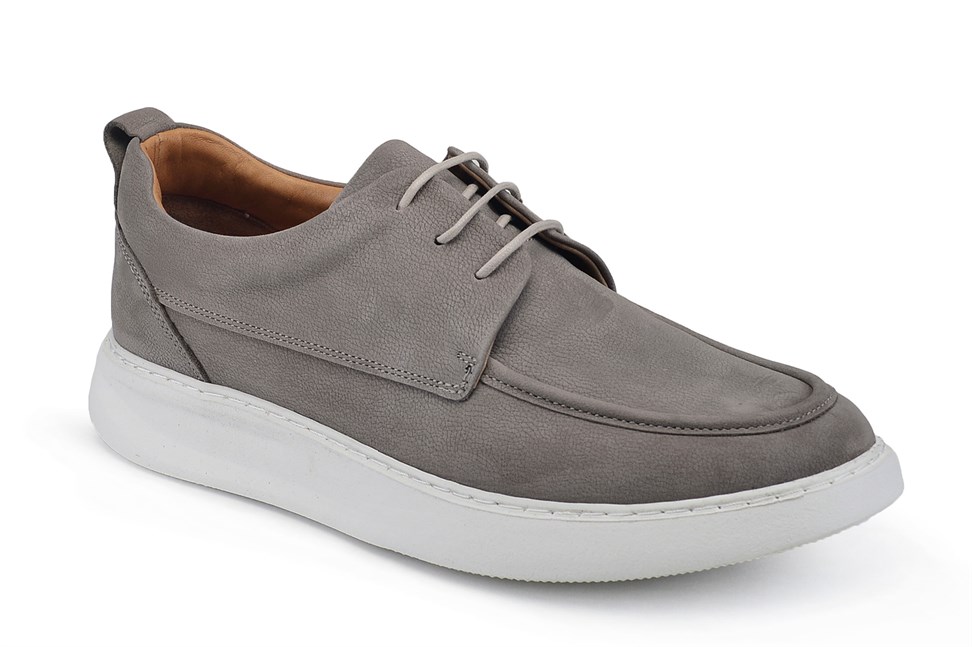 Vizon Süet Bağcıklı Sneaker