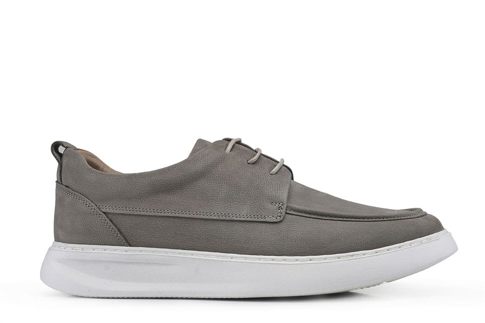 Vizon Süet Bağcıklı Sneaker