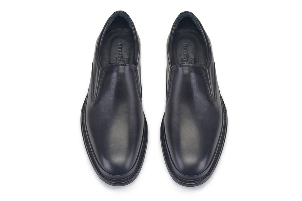 Siyah Günlük Bağcıksız Erkek Ayakkabı