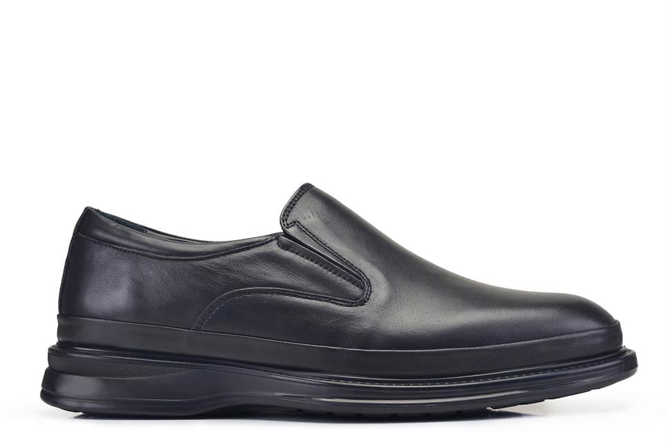 Siyah Günlük Bağcıksız Erkek Ayakkabı