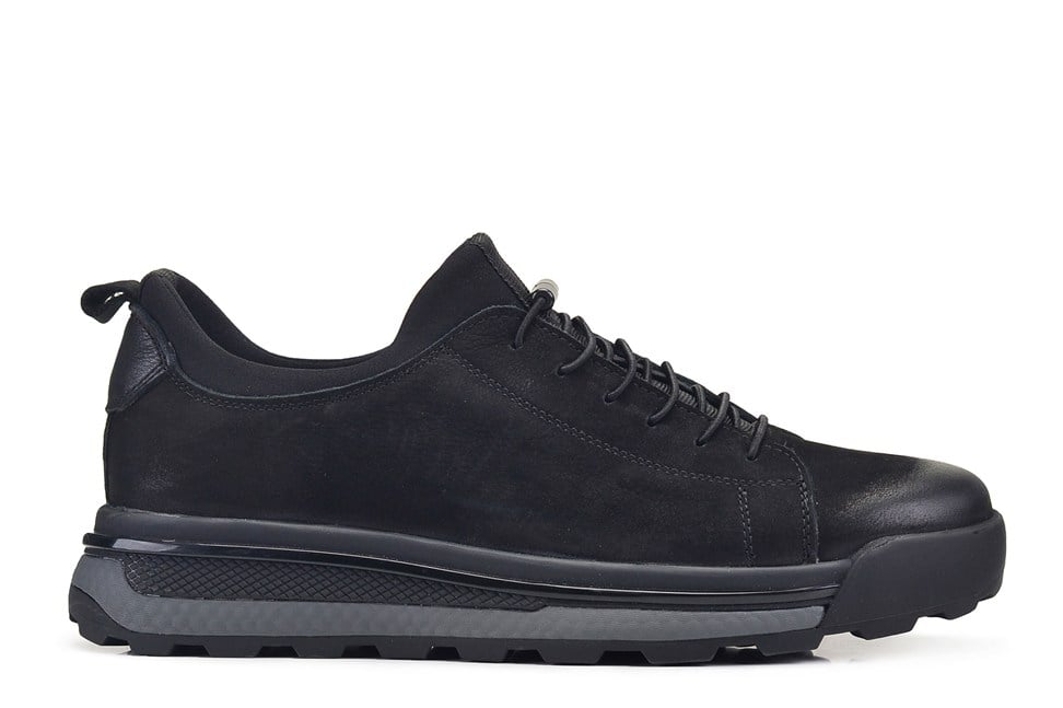 Siyah Nubuk Casual Sneaker